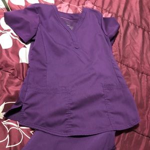 Purple label scrub set